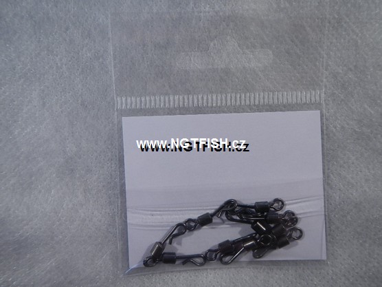 PeCarp Obratlík Quick Change s kroužkem vel. 8 (10 ks)