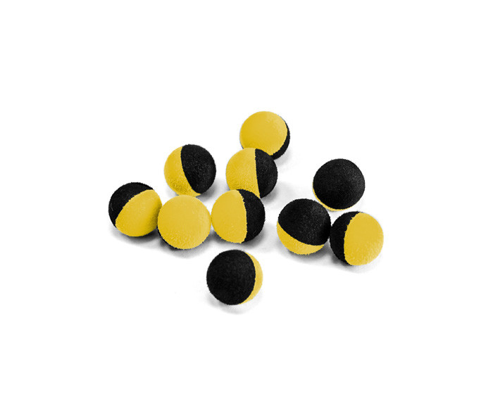 DELPHIN Zig Rig Kuličky černo-žluté 15mm