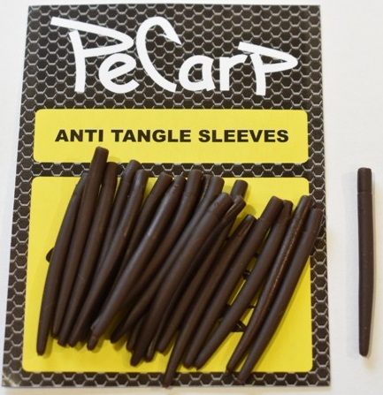 PeCarp Anti tangle sleeves 20ks - Hnědá