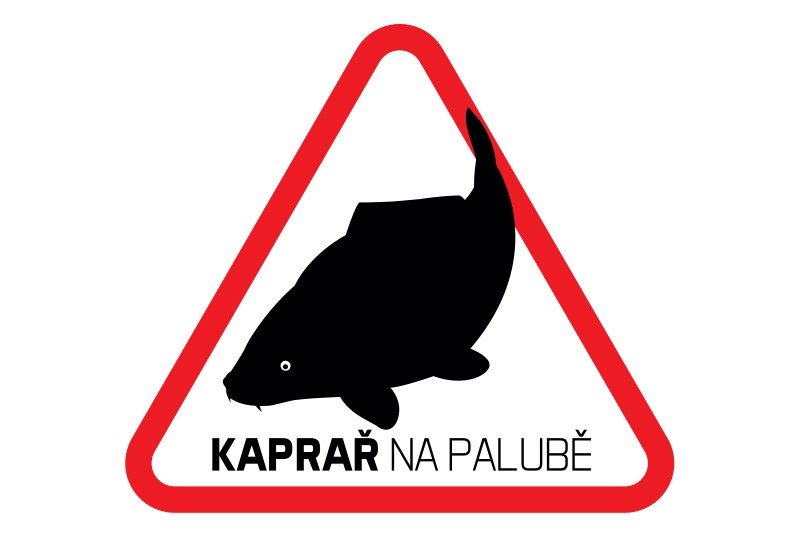 DELPHIN Nálepka Kaprař na Palubě