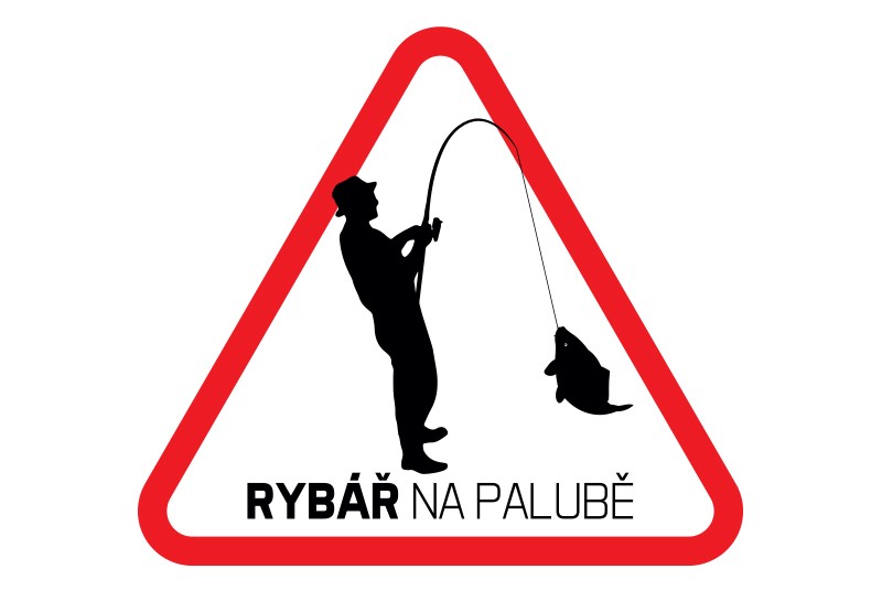 DELPHIN Nálepka Rybář na Palubě