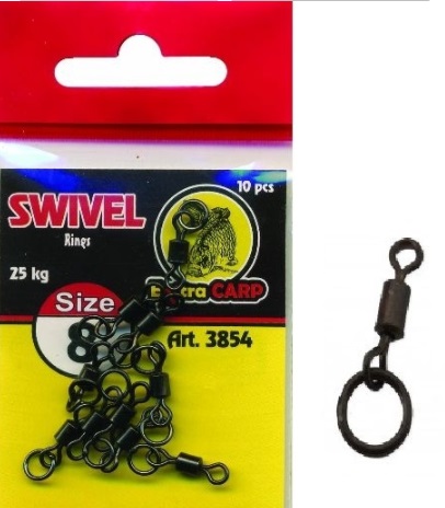 Extra Carp Obratlík s kroužkem vel. 8 - 10ks