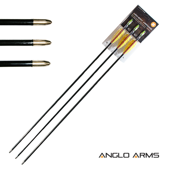 ANGLO ARMS Náhradní Šípy pro Luky Laminát 3ks - 30" (76cm)