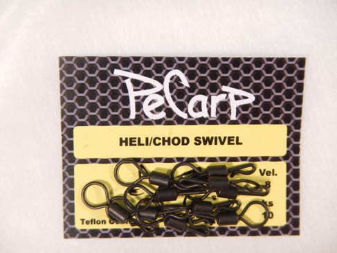 PeCarp Obratlík Quick Change Heli/Chod Vel.8 (10 ks)