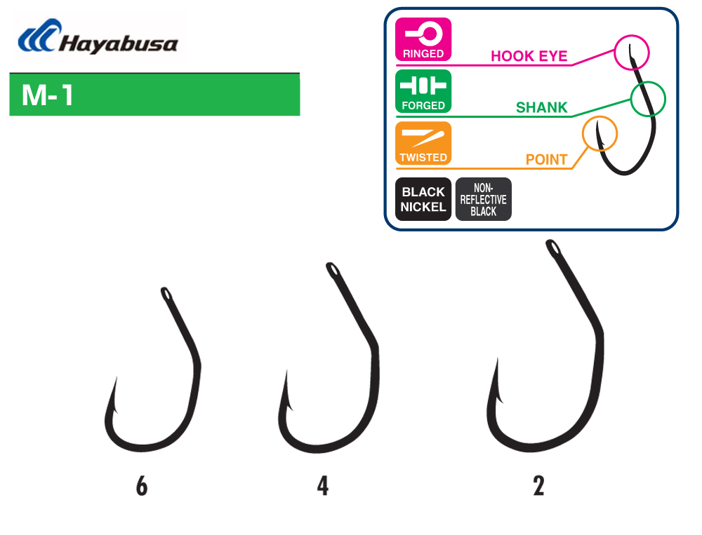 HAYABUSA Háčky M1 vel.2